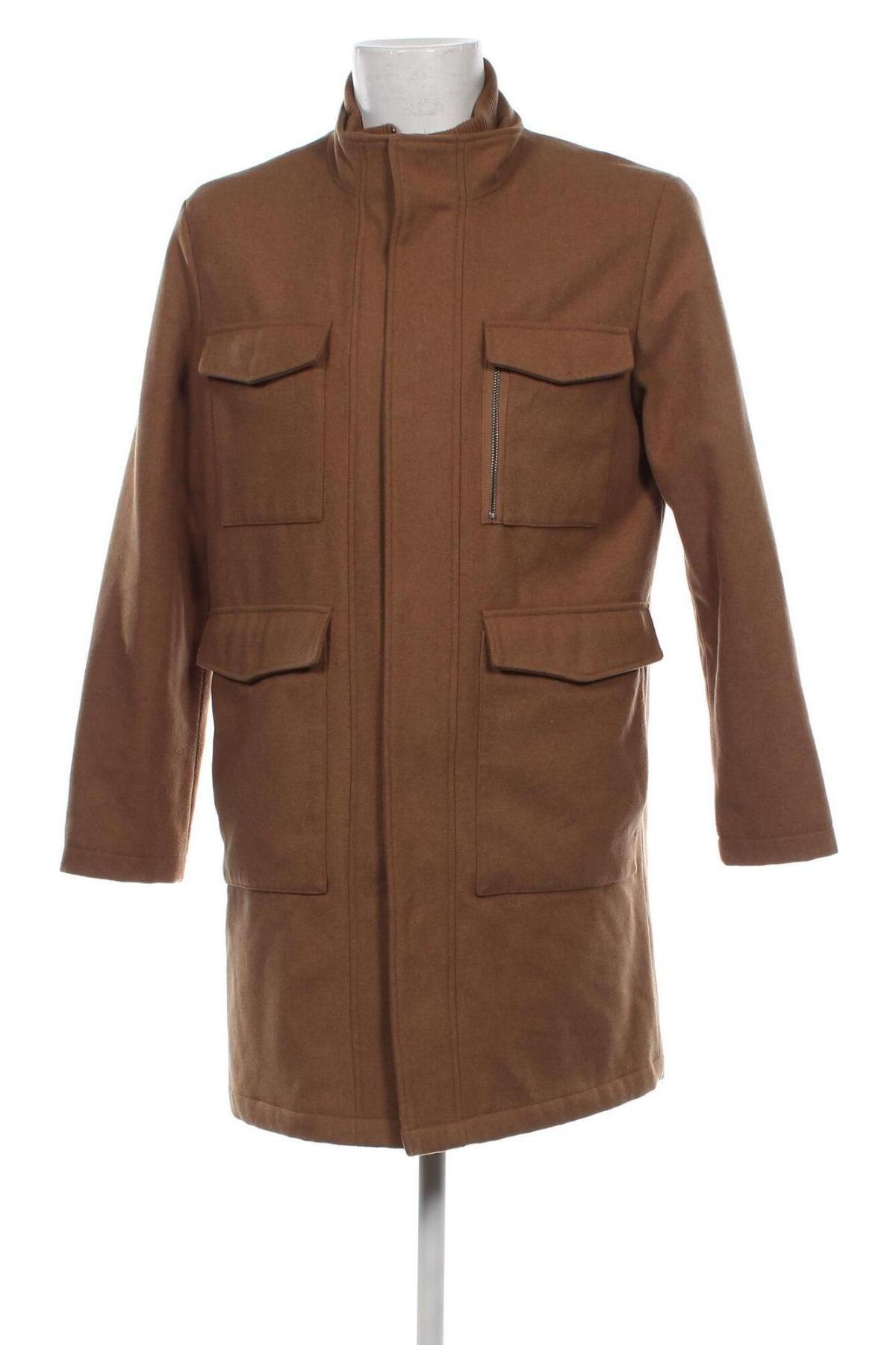 Ανδρικά παλτό Find., Μέγεθος M, Χρώμα Καφέ, Τιμή 35,46 €