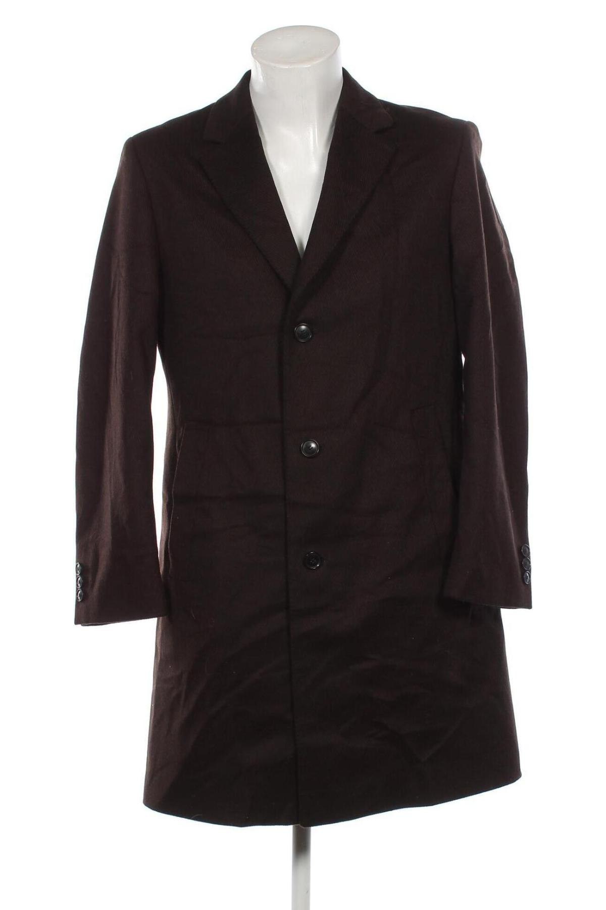 Мъжко палто Hugo Boss, Размер L, Цвят Кафяв, Цена 227,43 лв.