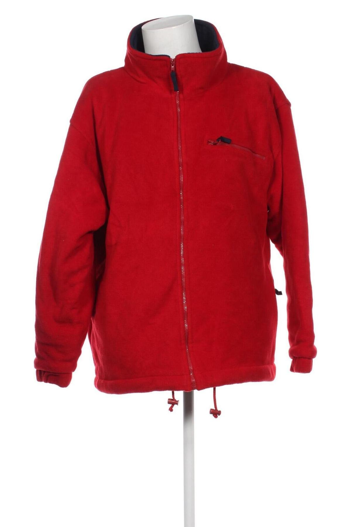 Ανδρικό μπουφάν fleece, Μέγεθος XXL, Χρώμα Κόκκινο, Τιμή 20,04 €