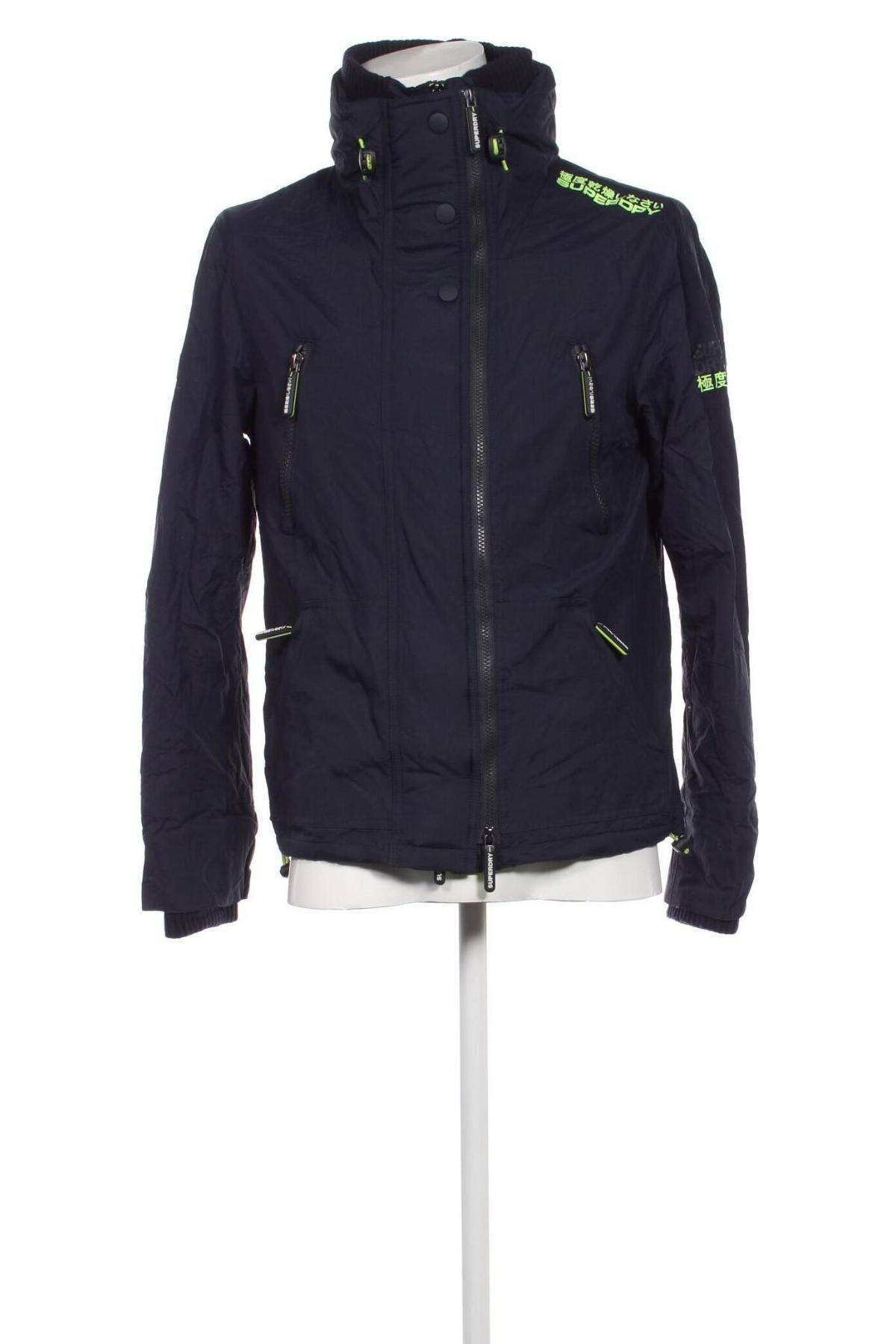 Pánska bunda  Superdry, Veľkosť M, Farba Modrá, Cena  92,56 €