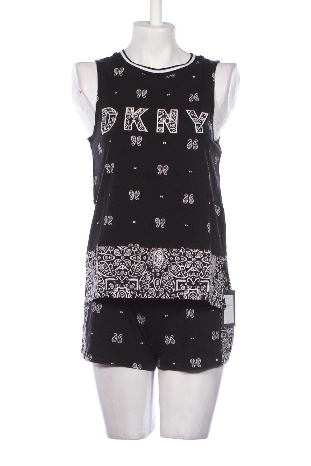 Пижама DKNY, Размер XS, Цвят Черен, Цена 82,34 лв.