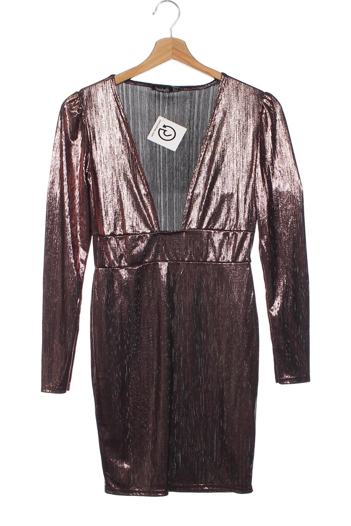 Kleid Boohoo, Größe XS, Farbe Braun, Preis € 6,68