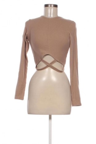 Damen Shirt Bershka, Größe S, Farbe Beige, Preis € 13,99
