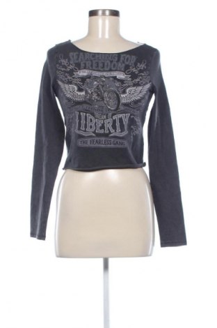 Γυναικεία μπλούζα Bershka, Μέγεθος M, Χρώμα Γκρί, Τιμή 9,62 €