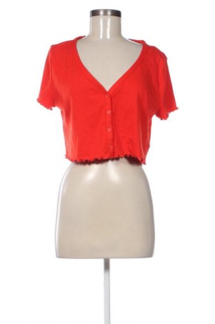 Bluzka damska H&M Divided, Rozmiar L, Kolor Czerwony, Cena 71,00 zł