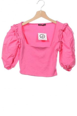 Bluzka damska Zara, Rozmiar XS, Kolor Różowy, Cena 65,99 zł