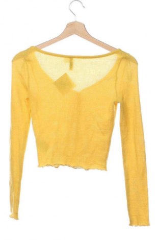 Дамска жилетка H&M Divided, Размер XS, Цвят Жълт, Цена 37,02 лв.