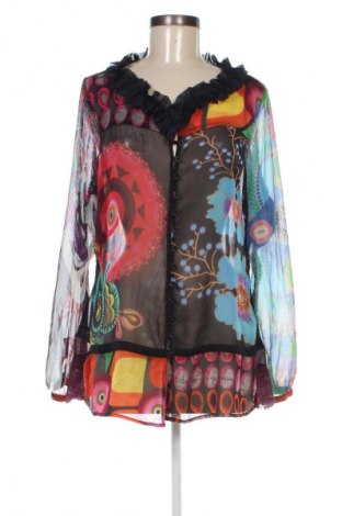 Дамска риза Desigual, Размер M, Цвят Многоцветен, Цена 47,99 лв.
