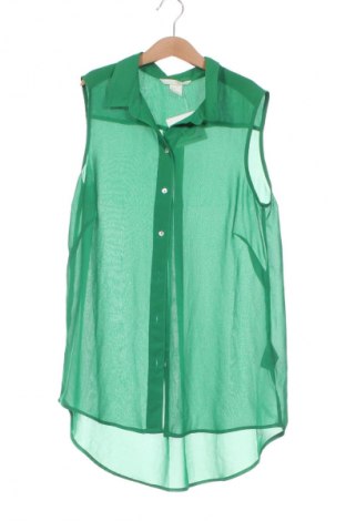Cămașă de femei H&M, Mărime XXS, Culoare Verde, Preț 81,99 Lei