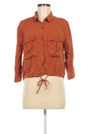 Cămașă de femei Pull&Bear, Mărime M, Culoare Portocaliu, Preț 81,99 Lei