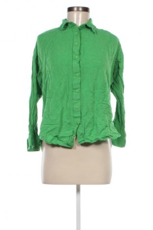 Cămașă de femei Stradivarius, Mărime M, Culoare Verde, Preț 81,99 Lei