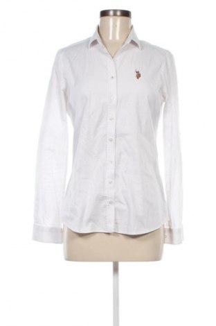 Дамска риза U.S. Polo Assn., Размер M, Цвят Бял, Цена 55,00 лв.