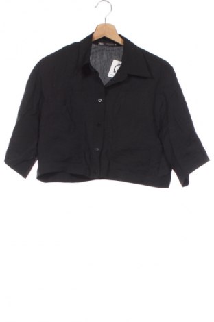 Γυναικείο πουκάμισο Zara, Μέγεθος XS, Χρώμα Μαύρο, Τιμή 14,00 €