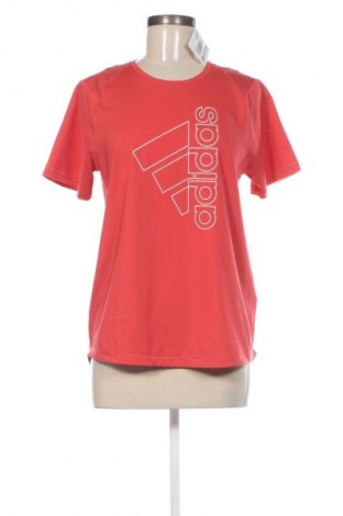 Γυναικείο t-shirt Adidas, Μέγεθος M, Χρώμα Κόκκινο, Τιμή 17,99 €