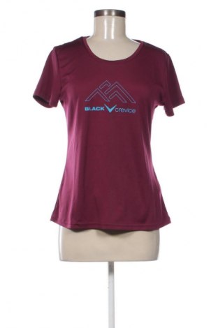 Damen T-Shirt Black Crevice, Größe M, Farbe Rot, Preis 13,99 €