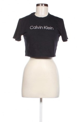 Дамска тениска Calvin Klein, Размер S, Цвят Черен, Цена 44,60 лв.