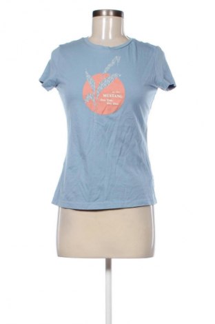 Damen T-Shirt Mustang, Größe S, Farbe Blau, Preis 9,21 €