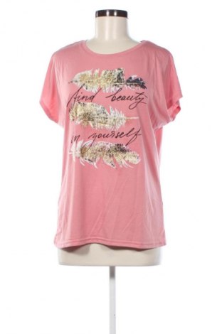 Γυναικείο t-shirt Rainbow, Μέγεθος M, Χρώμα Ρόζ , Τιμή 10,99 €