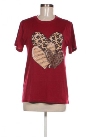 Γυναικείο t-shirt Unbranded, Μέγεθος S, Χρώμα Κόκκινο, Τιμή 10,99 €