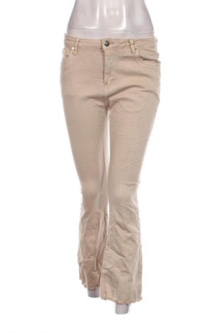 Дамски дънки Fashion Jeans, Размер M, Цвят Бежов, Цена 13,99 лв.
