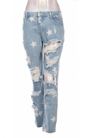 Blugi de femei Glamorous, Mărime L, Culoare Albastru, Preț 133,99 Lei