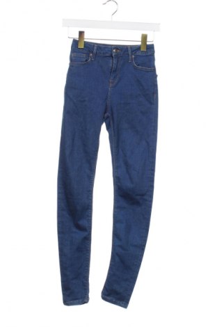 Дамски дънки Topshop, Размер XS, Цвят Син, Цена 23,99 лв.