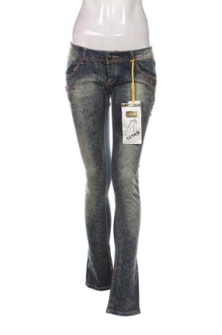 Damskie jeansy Unbranded, Rozmiar L, Kolor Kolorowy, Cena 150,99 zł