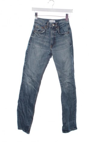 Damskie jeansy Zara, Rozmiar XXS, Kolor Niebieski, Cena 88,99 zł