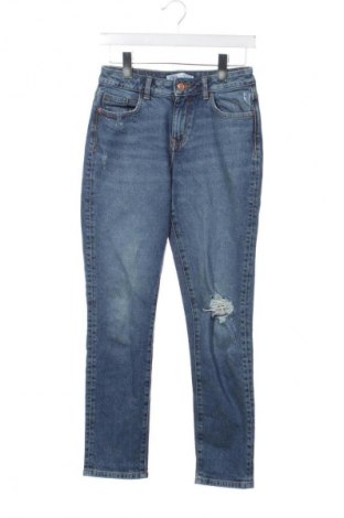 Damskie jeansy Zara, Rozmiar XS, Kolor Niebieski, Cena 40,99 zł