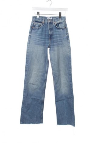 Дамски дънки Zara, Размер XS, Цвят Син, Цена 27,00 лв.