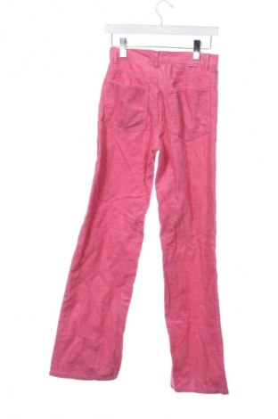 Damskie sztruksy Pull&Bear, Rozmiar XS, Kolor Różowy, Cena 66,67 zł