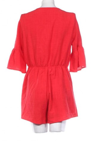 Kurzer Damenoverall Listicle, Größe L, Farbe Rot, Preis € 33,99