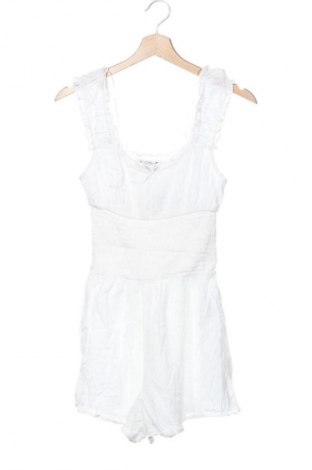 Salopetă scurtă de damă Stradivarius, Mărime XS, Culoare Alb, Preț 202,99 Lei