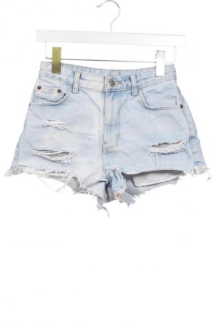 Pantaloni scurți de femei Bershka, Mărime XXS, Culoare Albastru, Preț 83,06 Lei