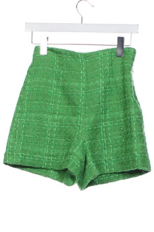 Pantaloni scurți de femei Zara, Mărime XS, Culoare Verde, Preț 51,02 Lei