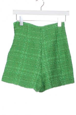 Pantaloni scurți de femei Zara, Mărime XS, Culoare Verde, Preț 51,02 Lei