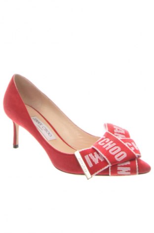 Obuwie damskie Jimmy Choo, Rozmiar 38, Kolor Czerwony, Cena 770,11 zł