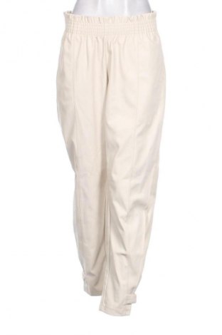 Pantaloni de femei Gina Tricot, Mărime XL, Culoare Ecru, Preț 68,88 Lei