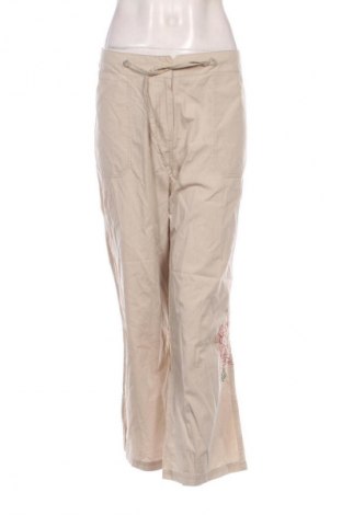Damskie spodnie Unbranded, Rozmiar XL, Kolor Beżowy, Cena 95,99 zł