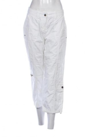Pantaloni de femei W.O.B. World Of Basics, Mărime L, Culoare Alb, Preț 94,99 Lei