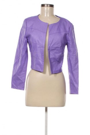 Γυναικείο δερμάτινο μπουφάν NEW COLLECTION, Μέγεθος M, Χρώμα Βιολετί, Τιμή 39,99 €