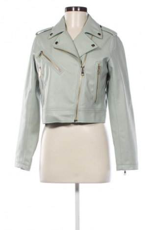 Damen Lederjacke Zara, Größe M, Farbe Grün, Preis 21,05 €