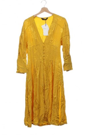 Damski płaszcz Bershka, Rozmiar XS, Kolor Żółty, Cena 76,99 zł