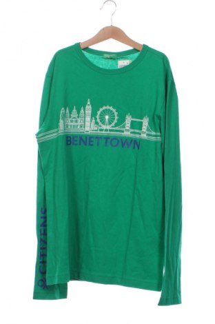 Детска блуза United Colors Of Benetton, Размер 14-15y/ 168-170 см, Цвят Зелен, Цена 51,00 лв.