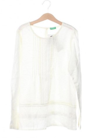 Детска блуза United Colors Of Benetton, Размер 10-11y/ 146-152 см, Цвят Екрю, Цена 23,00 лв.