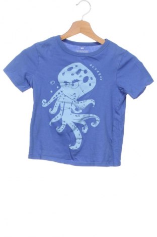 Детска тениска H&M, Размер 6-7y/ 122-128 см, Цвят Син, Цена 12,00 лв.