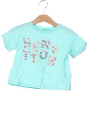 Παιδικό μπλουζάκι United Colors Of Benetton, Μέγεθος 18-24m/ 86-98 εκ., Χρώμα Μπλέ, Τιμή 9,99 €