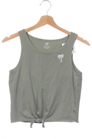 Μπλουζάκι αμάνικο παιδικό H&M, Μέγεθος 12-13y/ 158-164 εκ., Χρώμα Πράσινο, Τιμή 5,99 €
