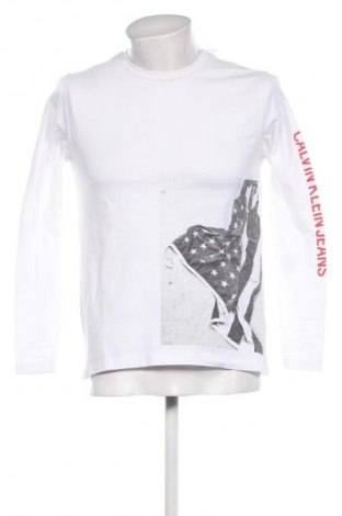 Ανδρική μπλούζα Calvin Klein Jeans, Μέγεθος S, Χρώμα Λευκό, Τιμή 20,92 €