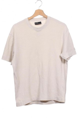 Męski T-shirt Bershka, Rozmiar XS, Kolor Beżowy, Cena 43,68 zł